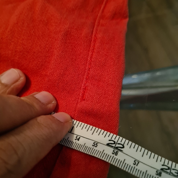 Katies 18 Red Distressed False Front Pockets Summer Autumn Denim Jeans Pants - Picture 8 of 11